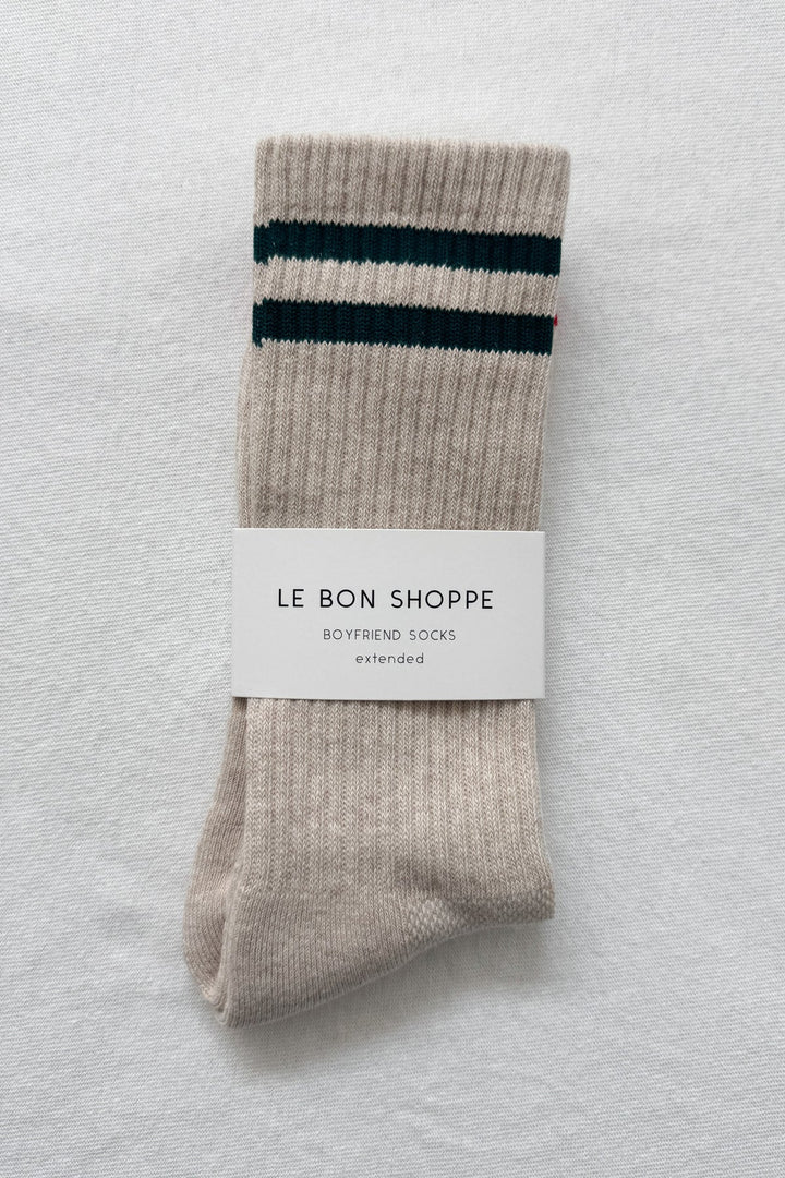 Extended Boyfriend Socks - Oatmeal