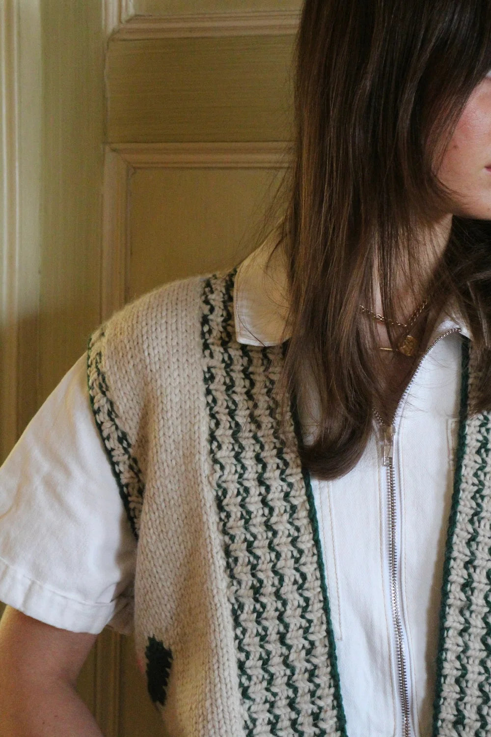 Palma Sleeveless Cardi - Sah/Herit