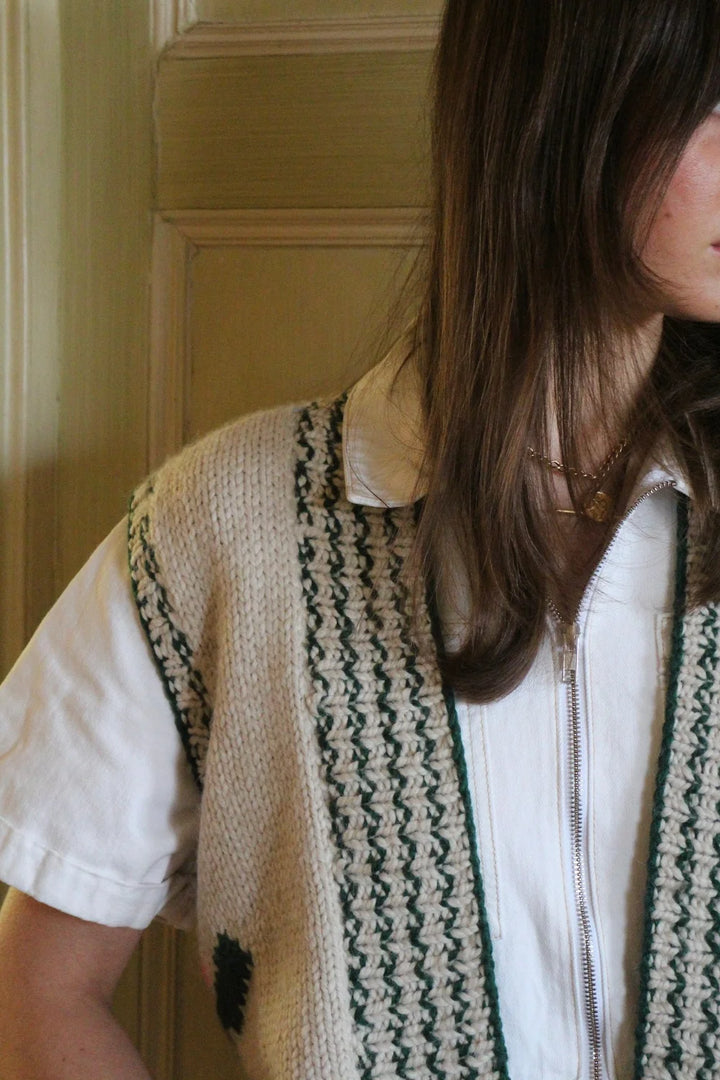 Palma Sleeveless Cardi - Sah/Herit