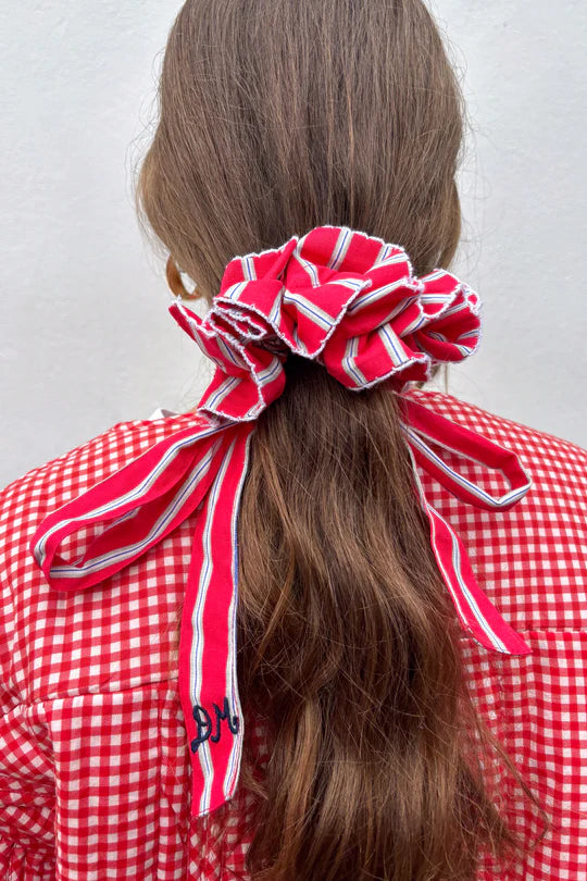 Garter Bun Wrap - Red Stripe