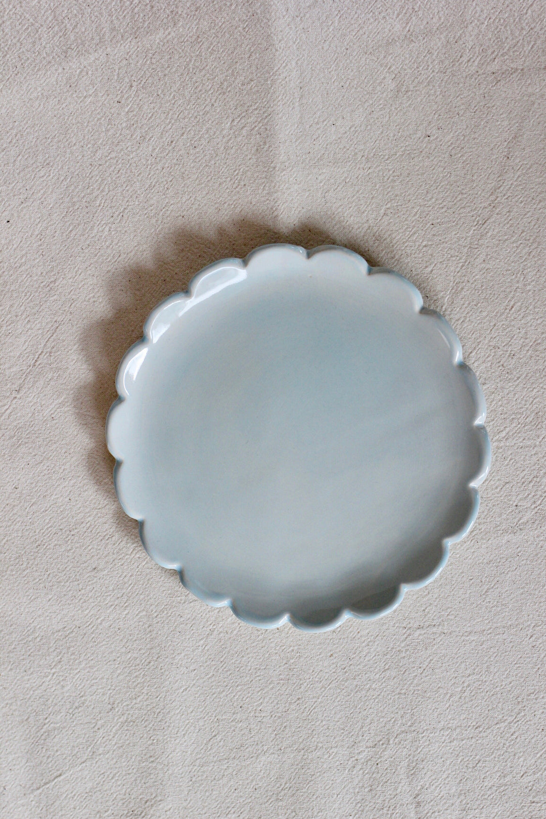 Small Camellia Plate White