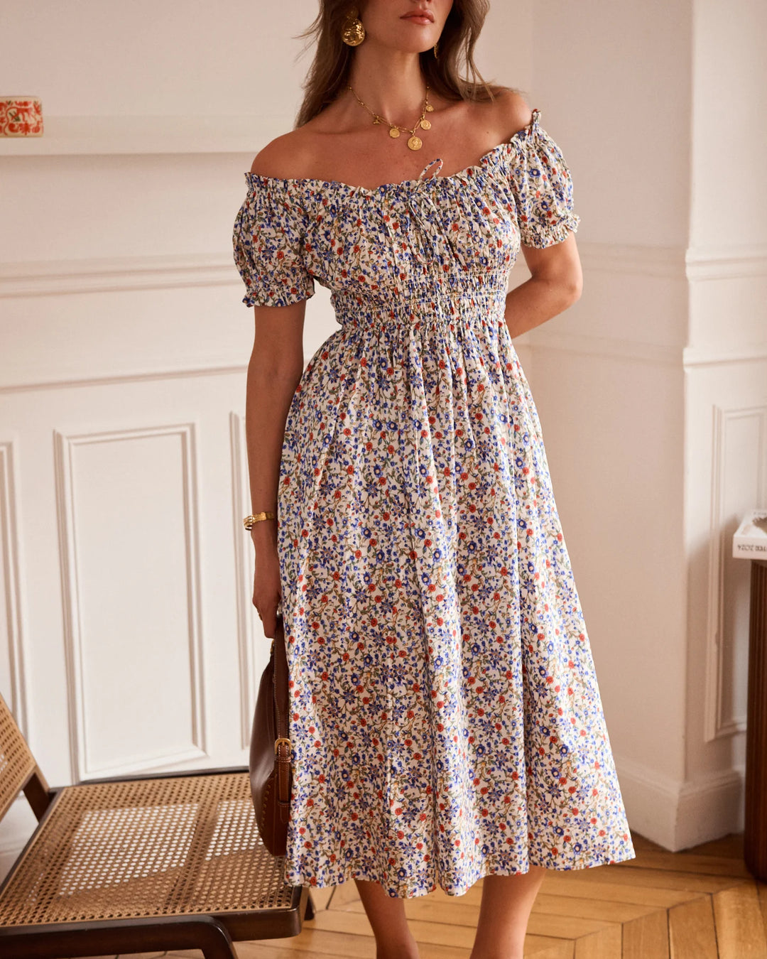 C2188 Dress in Bleu