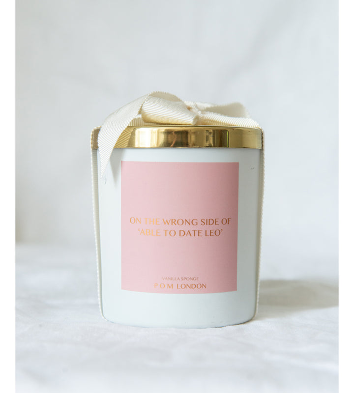 On The Wrong Side Of 'Able To Date Leo' - Vanilla Sponge Candle
