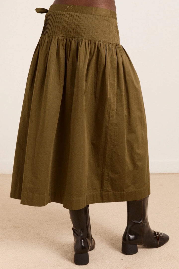 Josie Midi Skirt - Olive