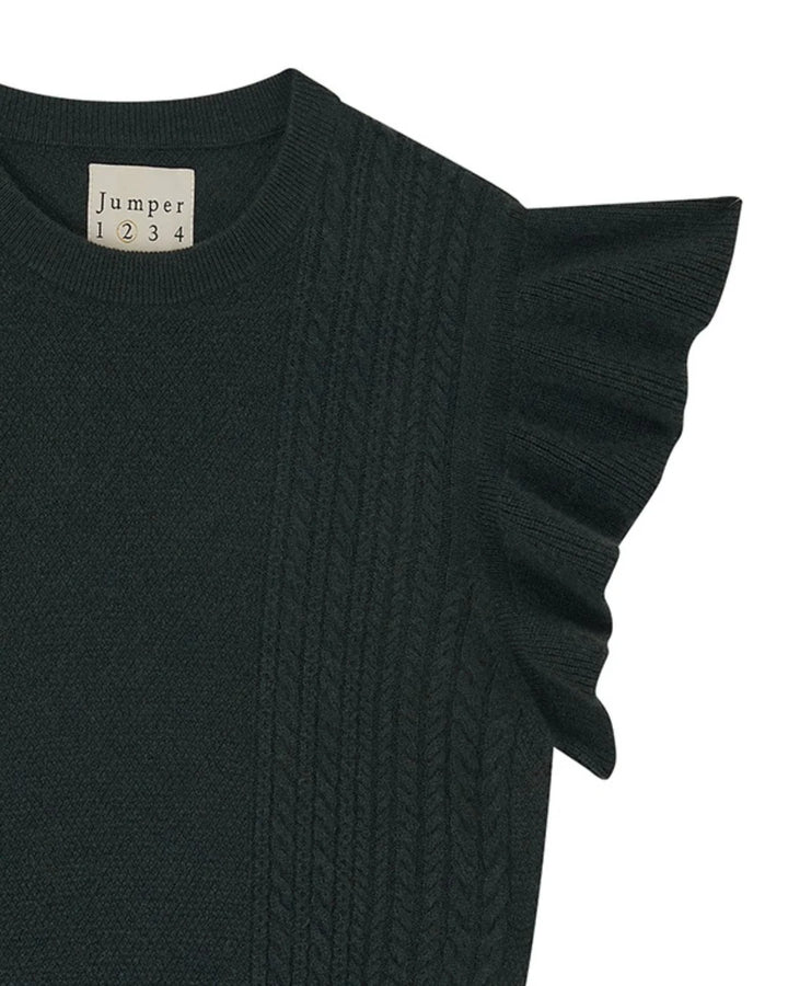 Ruffle Cable T-Shirt - Khaki Breen