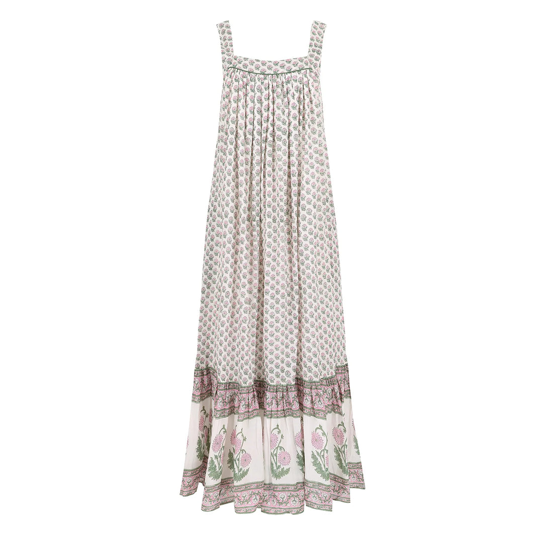 Kaya Maxi Dress - Pink & Sage