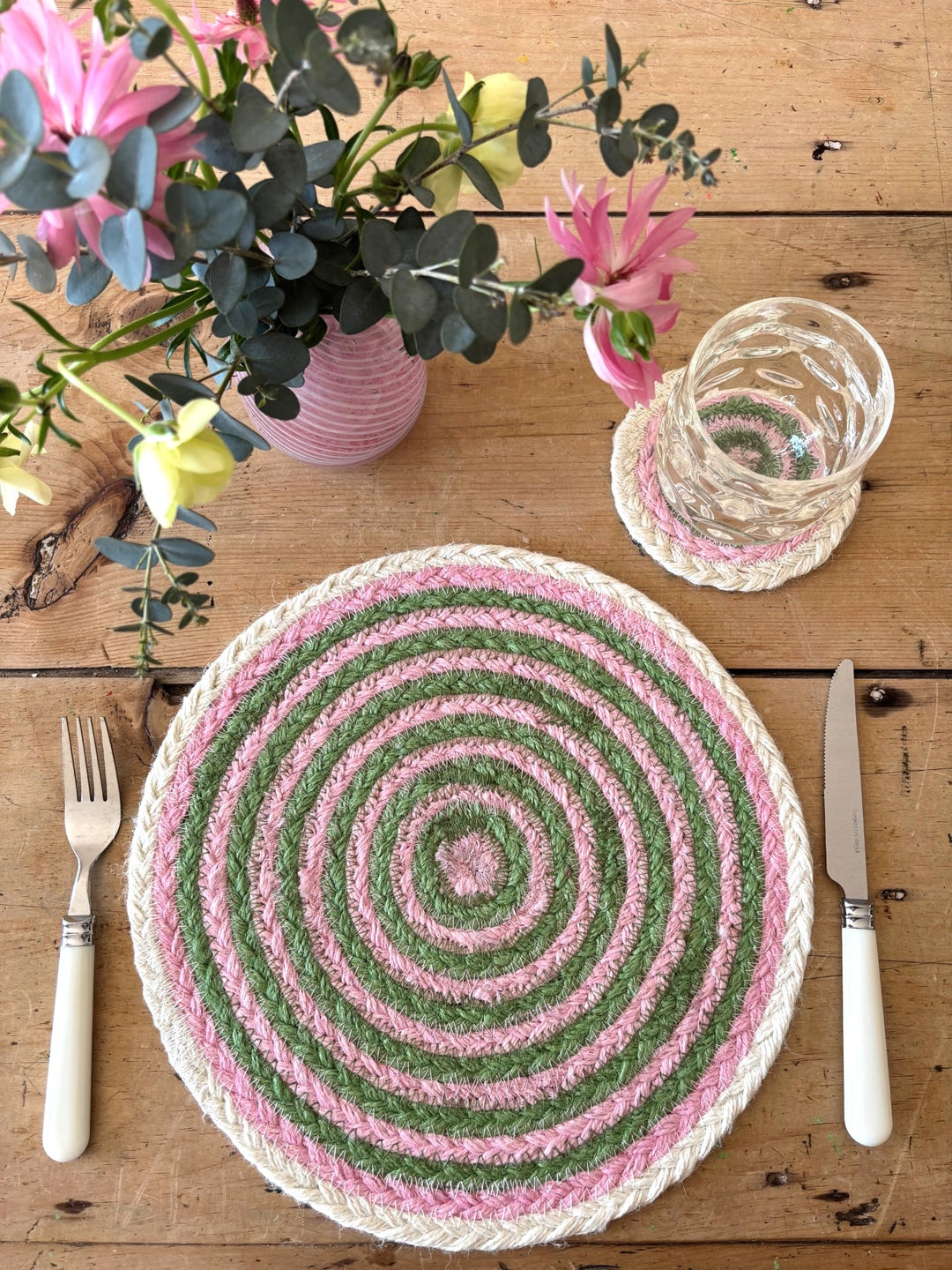Tulip Coaster Set - Kiwi