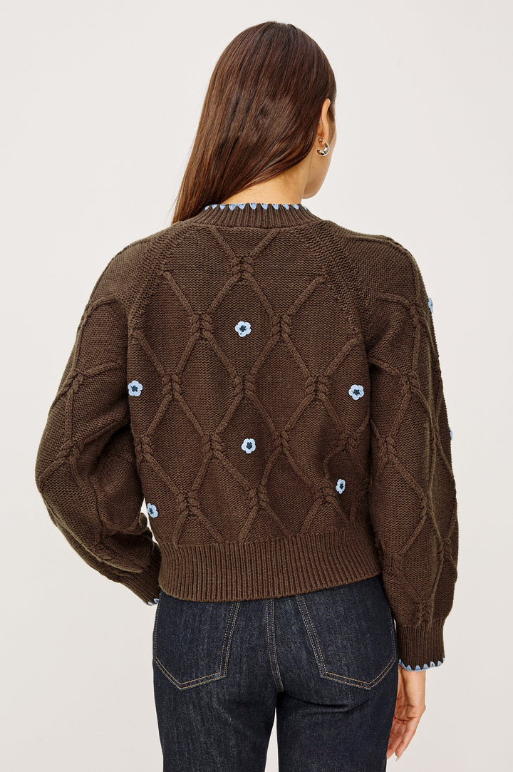 Laurie Cardigan - Walnut Daisy