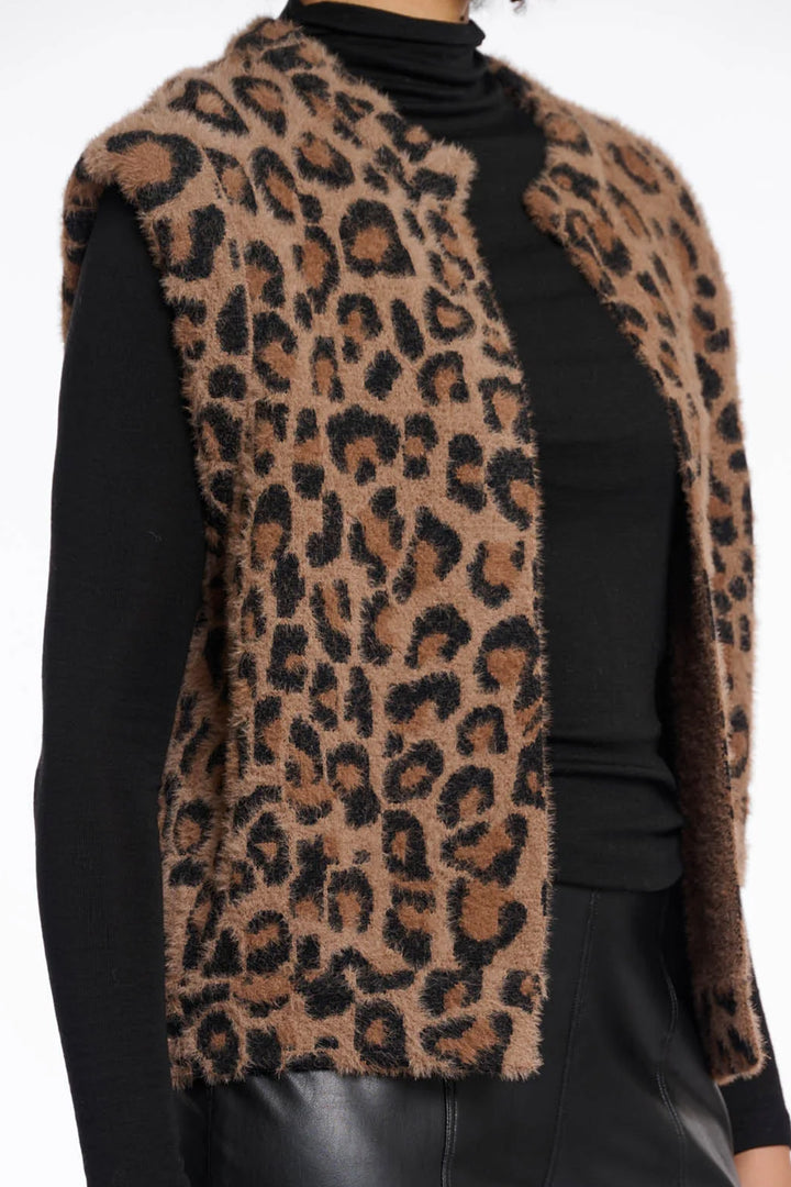 Elona Waistcoat - Leopard