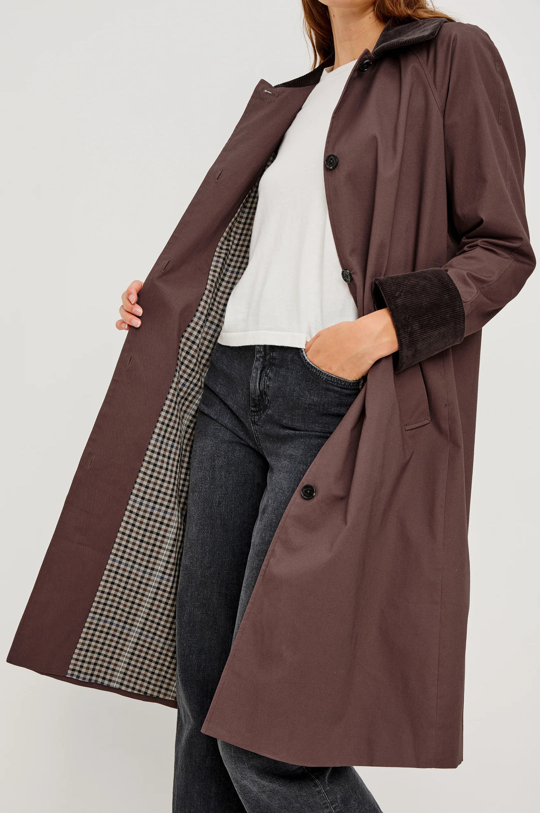 Levy Coat - Raisin