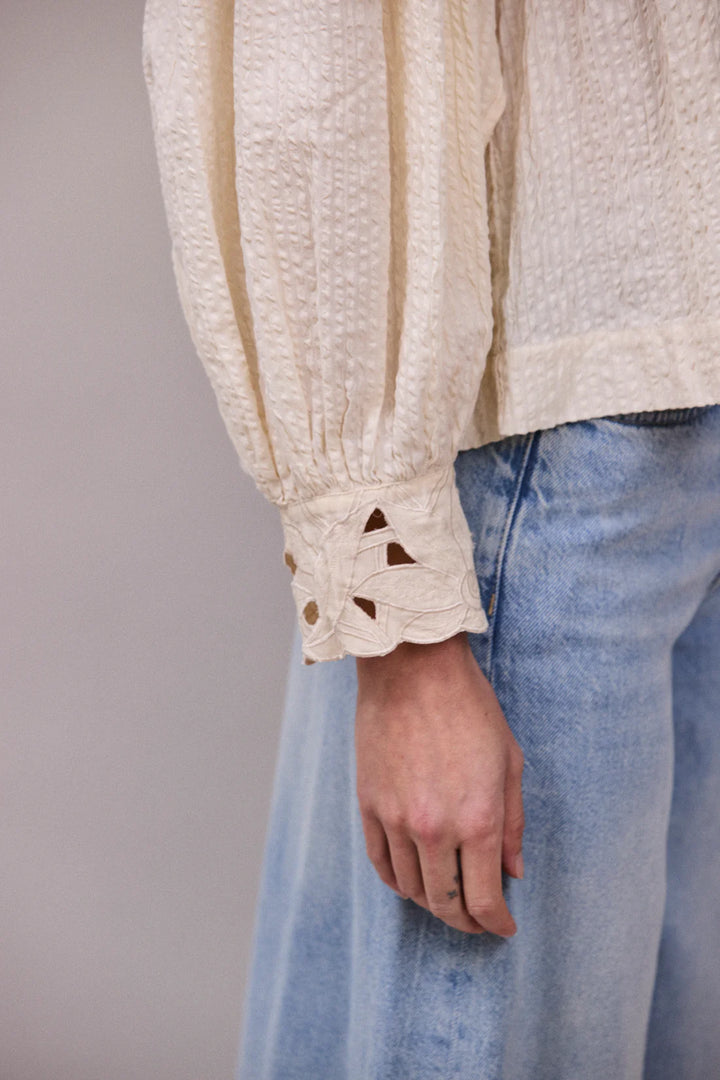Lily Of The Valley Blouse - Oyster
