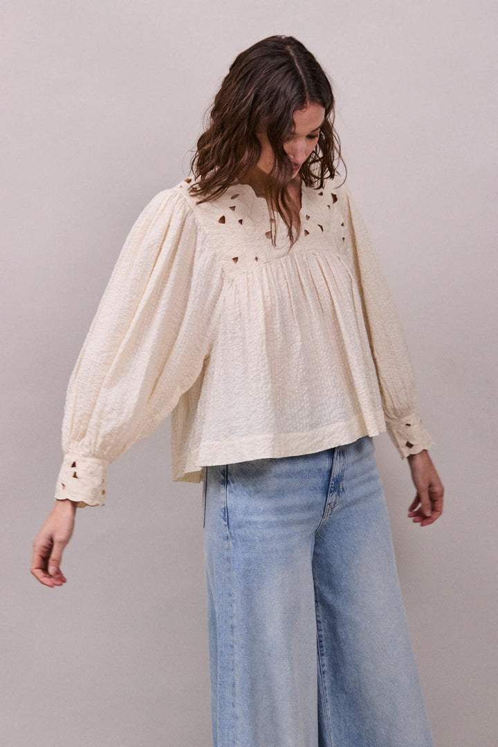 Lily Of The Valley Blouse - Oyster