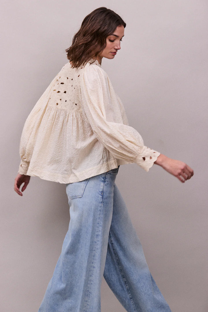 Lily Of The Valley Blouse - Oyster