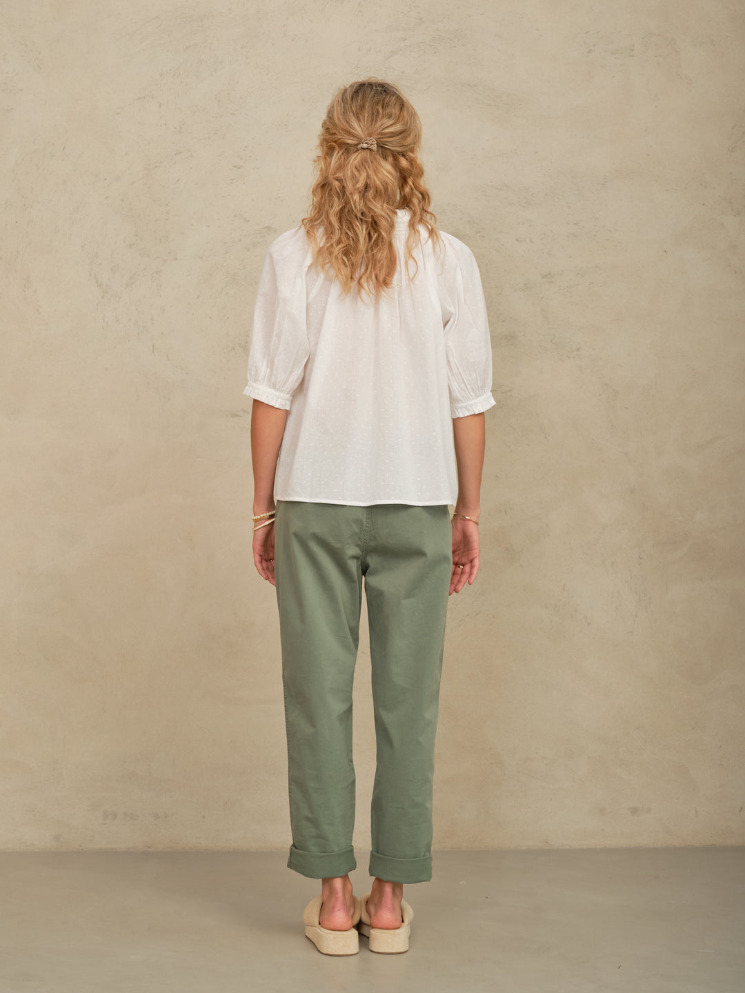 Lotta Short Sleeve Top - White