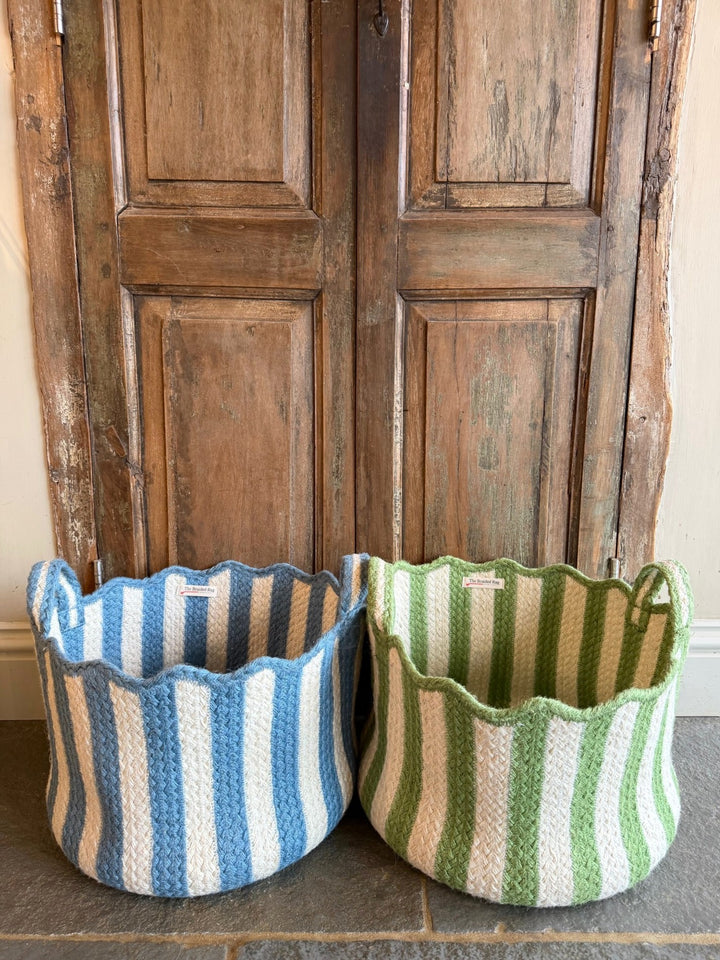 Large Tulip Basket - Light Blue