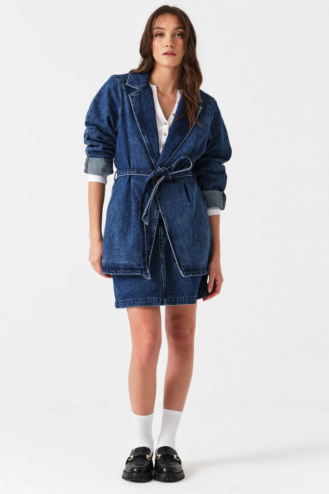 Bette Belted Jacket - Phoenix