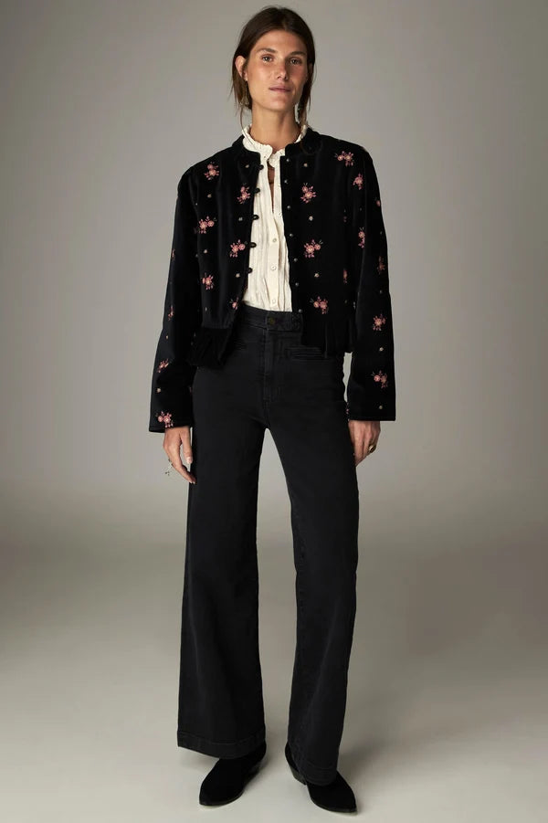 Versailles Antoinette Jacket - Night Roses