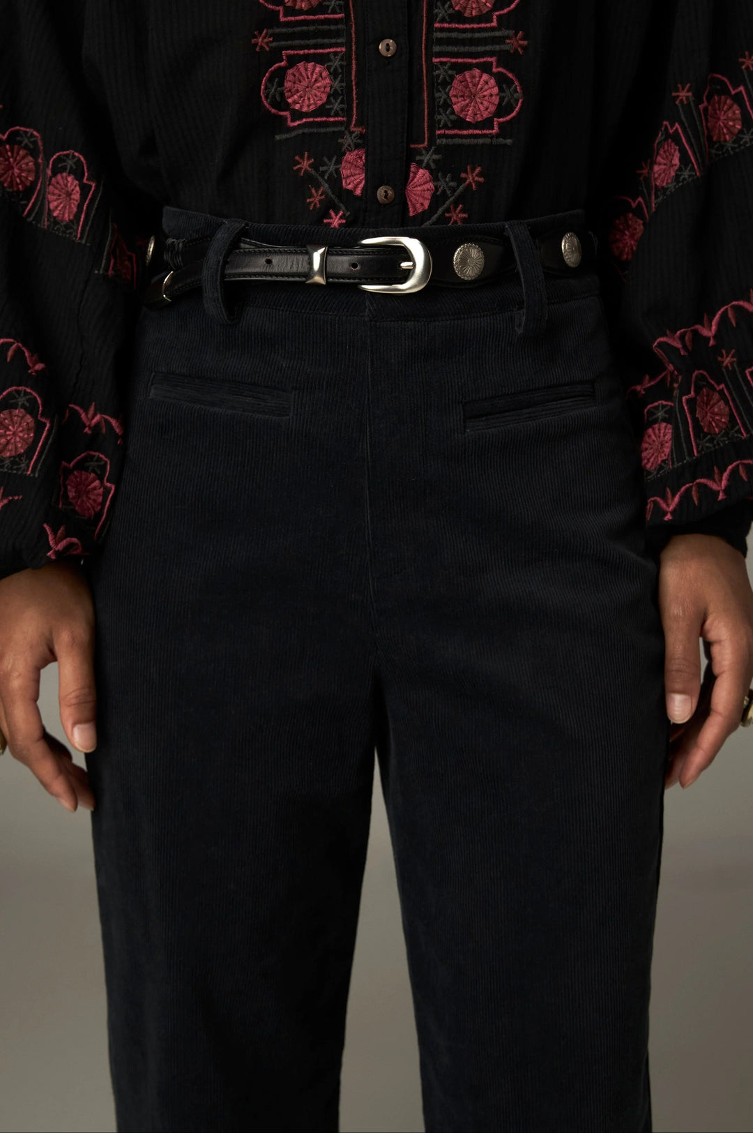 Foggy Notion Ronny Trousers - Slate Grey