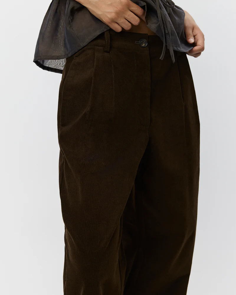 MalinaSW Trousers - Dark Brown