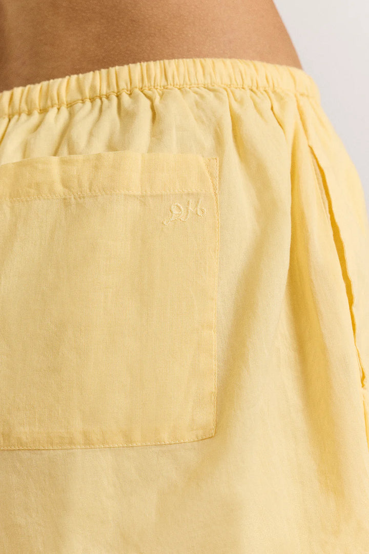 Maura Lace Trim Shorts - Butter