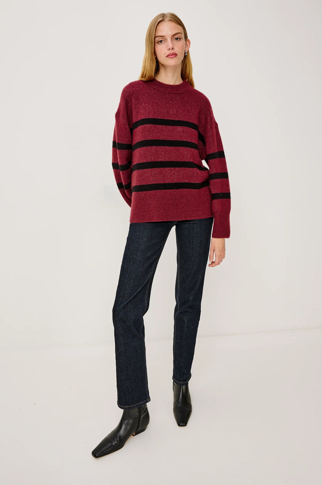 Miranda - Garnet Black Stripe