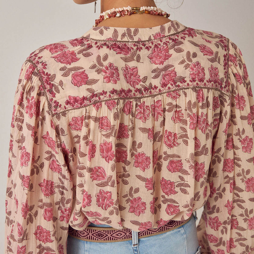 Lennox Blouse - Scottish Pink