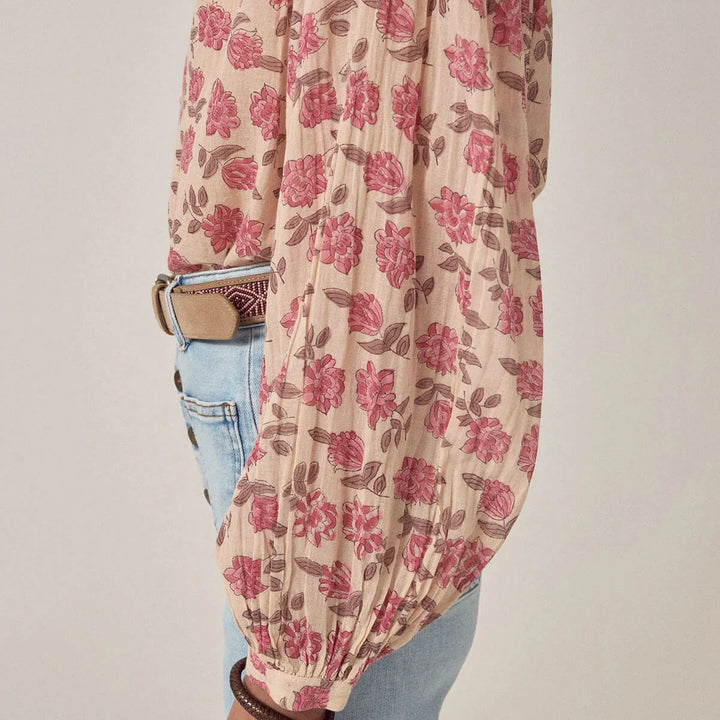 Lennox Blouse - Scottish Pink
