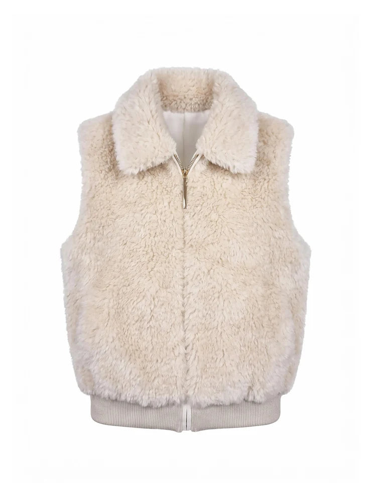 Mylo Borg Gilet - Cream