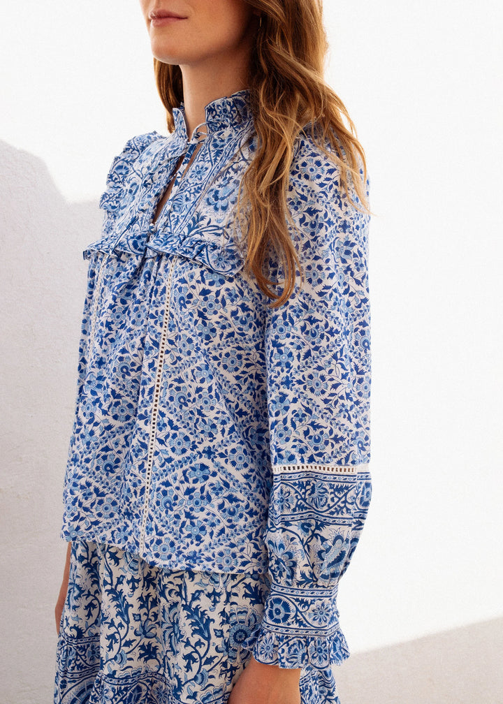 Nettie Blouse - Azure