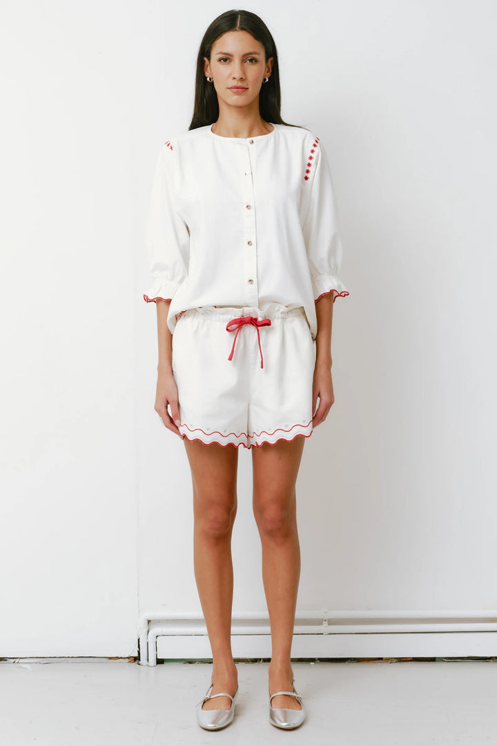 Nina Shorts - White