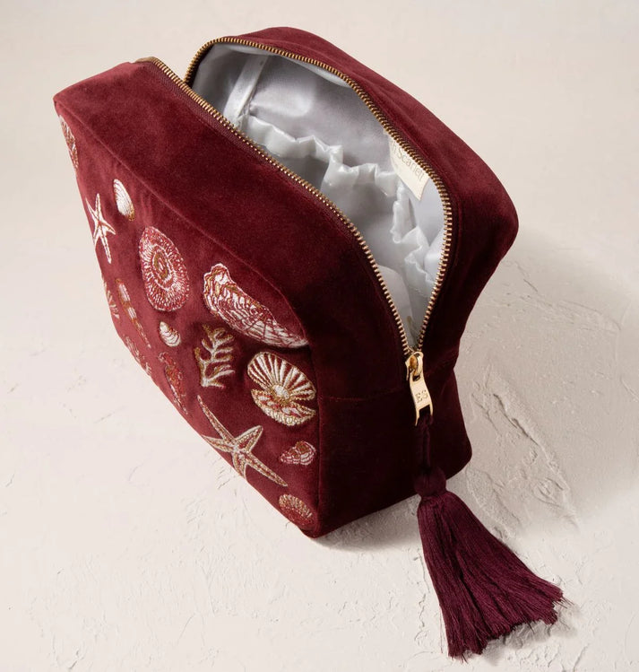 Ocean Treasures Velvet Wash Bag - Port