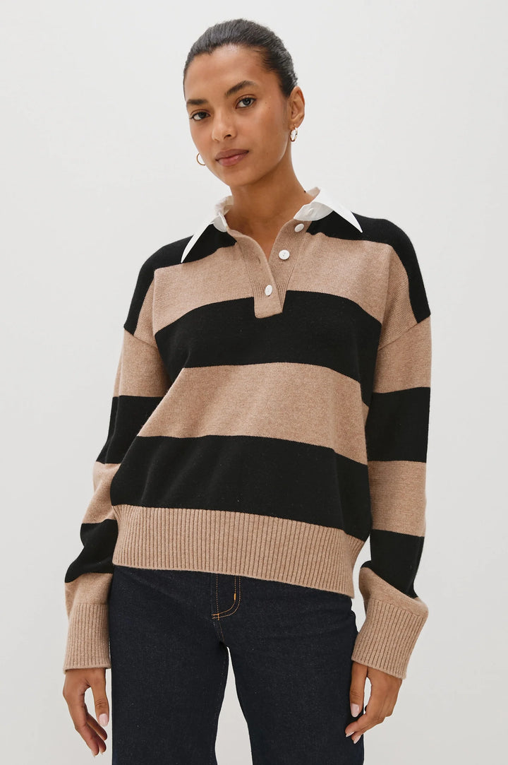 Paxton Sweater - Oatmeal/Black