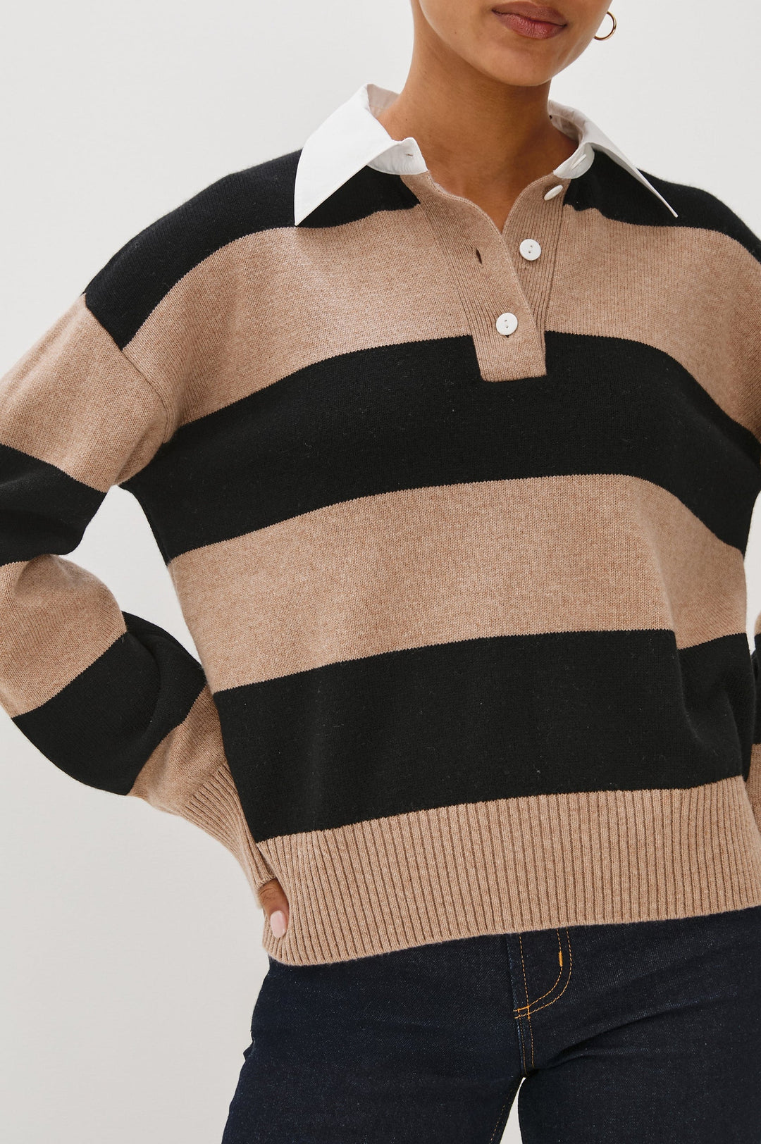 Paxton Sweater - Oatmeal/Black