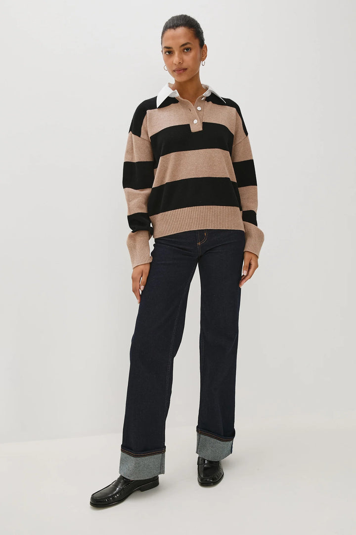 Paxton Sweater - Oatmeal/Black