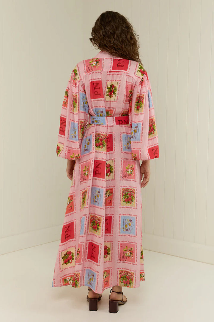 Noddy Dress - Strawberry Stamp