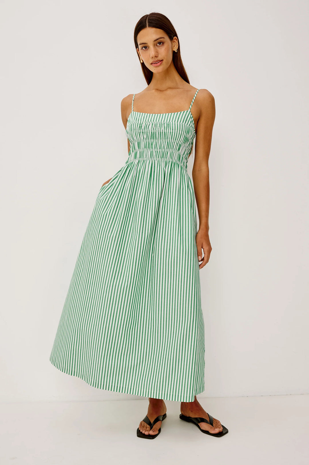 Primrose - Emerald Stripe