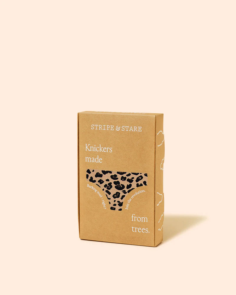 Classic Knicker Peach Latte Leopards