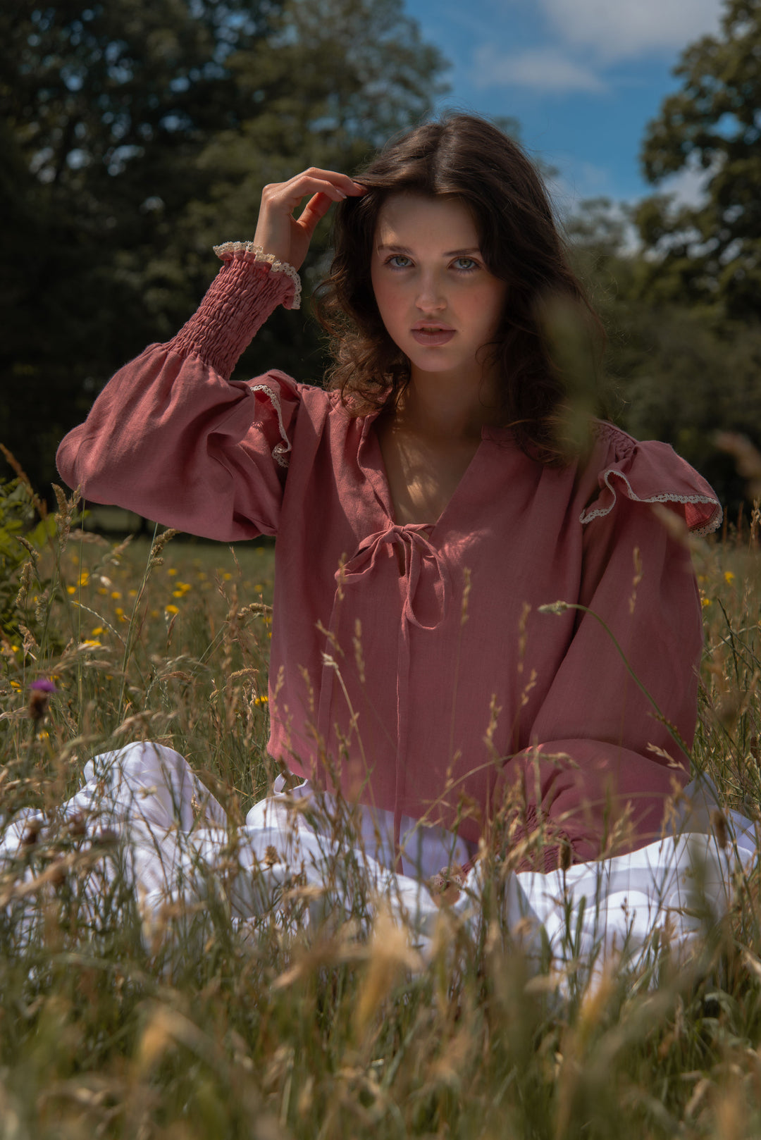 Matilda Blouse - Vintage Rose
