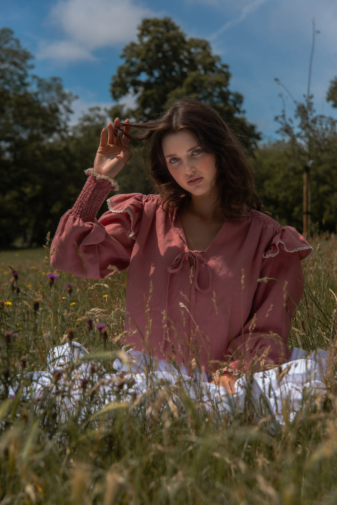 Matilda Blouse - Vintage Rose