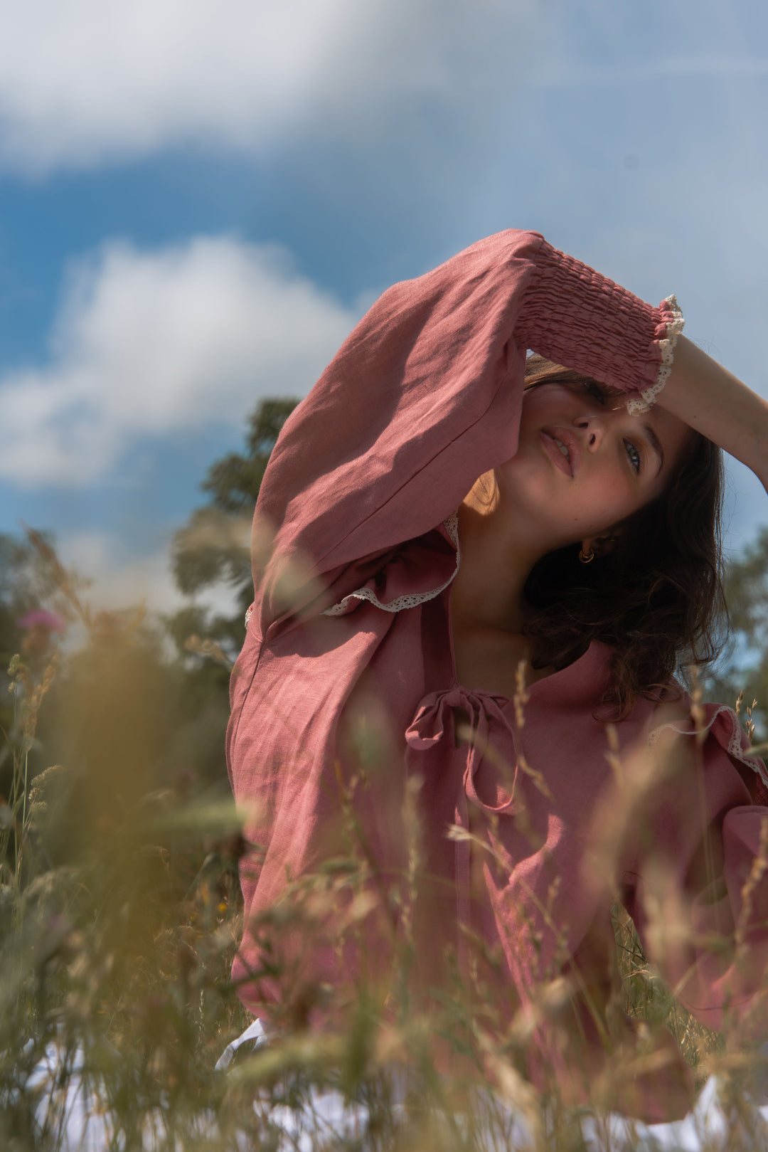 Matilda Blouse - Vintage Rose