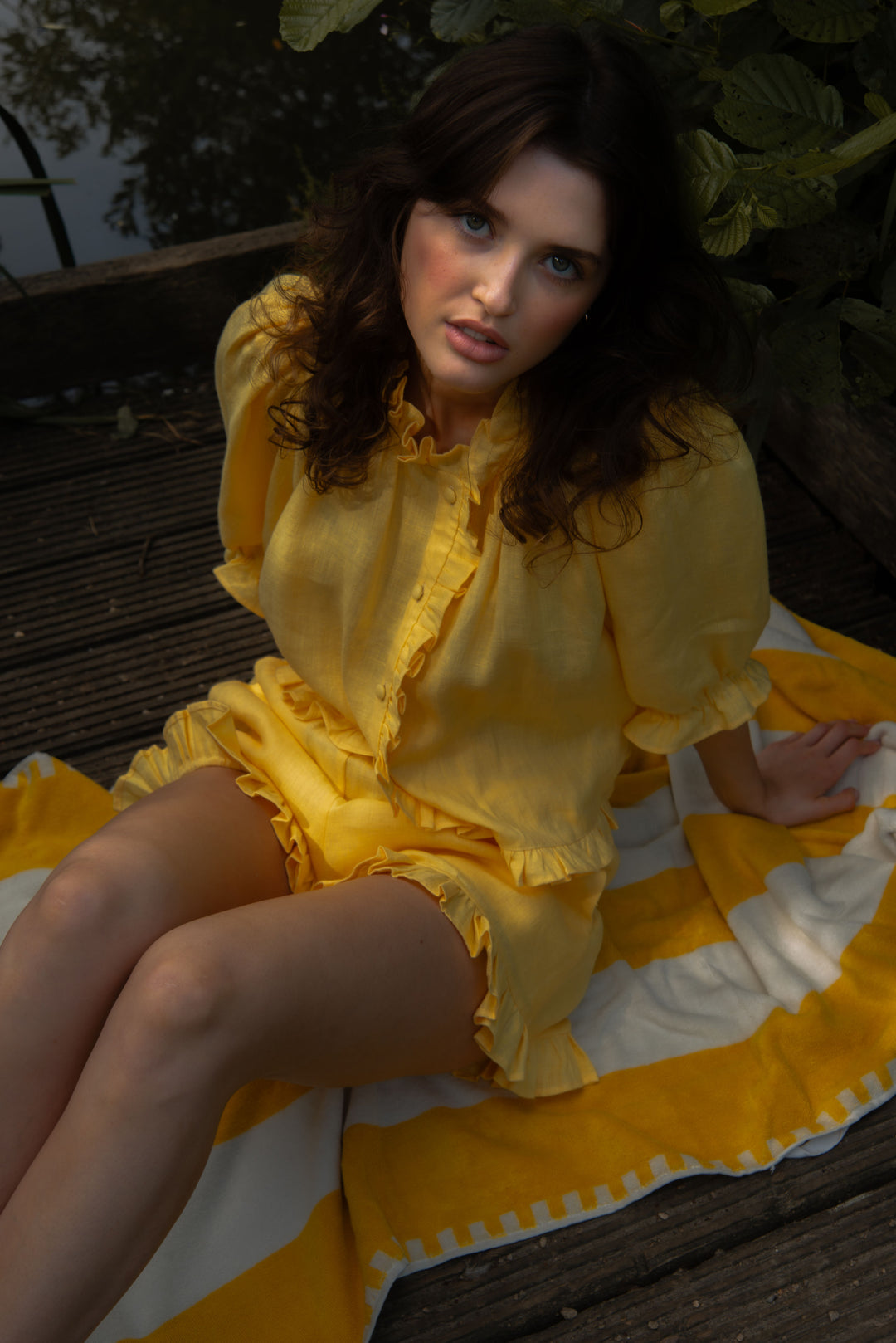 Delphine Top - Buttercup Yellow
