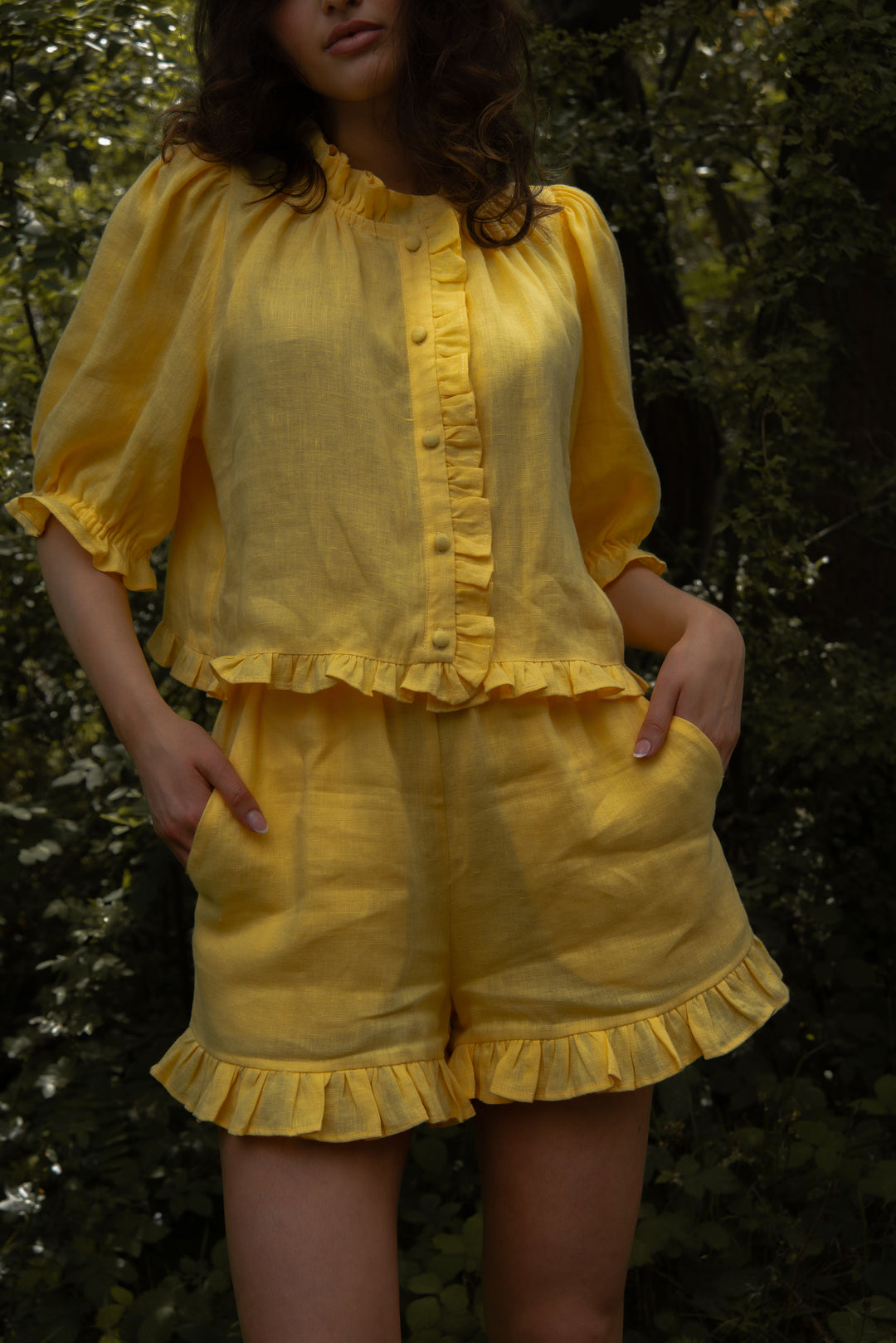 Delphine Shorts - Buttercup Yellow