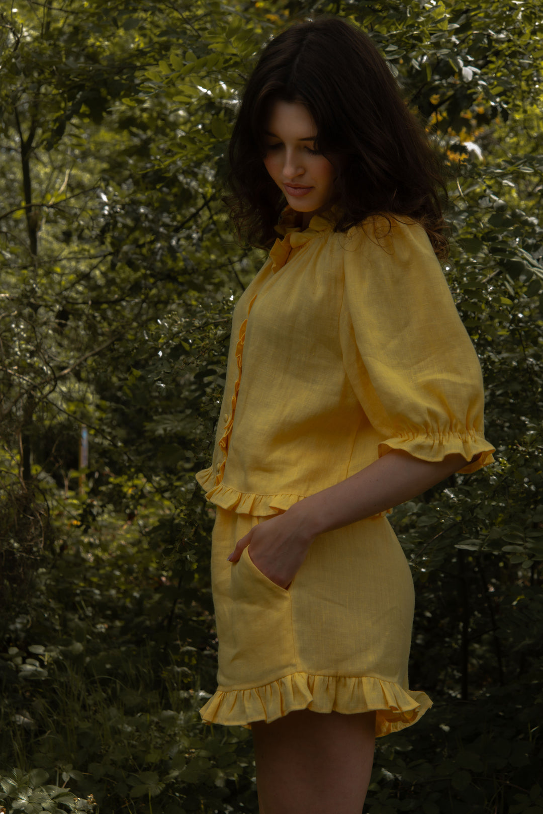 Delphine Shorts - Buttercup Yellow