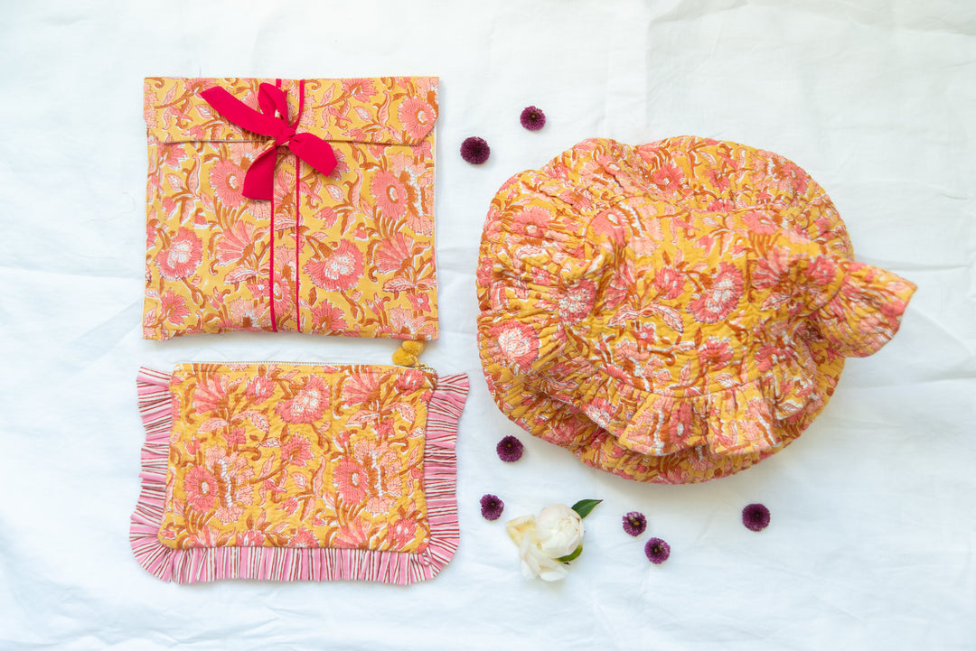 Coco Short Pj's - Yellow Sunflowers