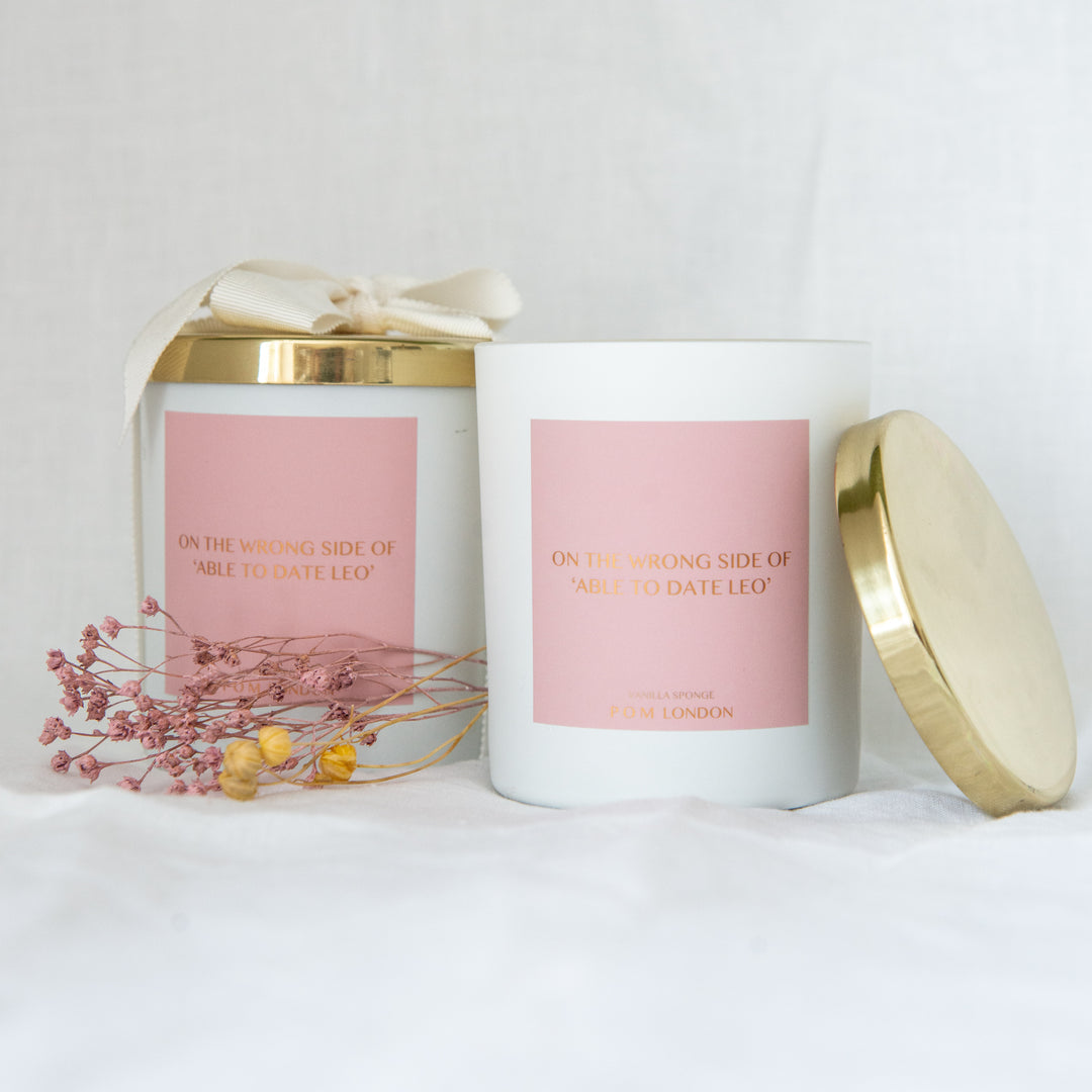 On The Wrong Side Of 'Able To Date Leo' - Vanilla Sponge Candle