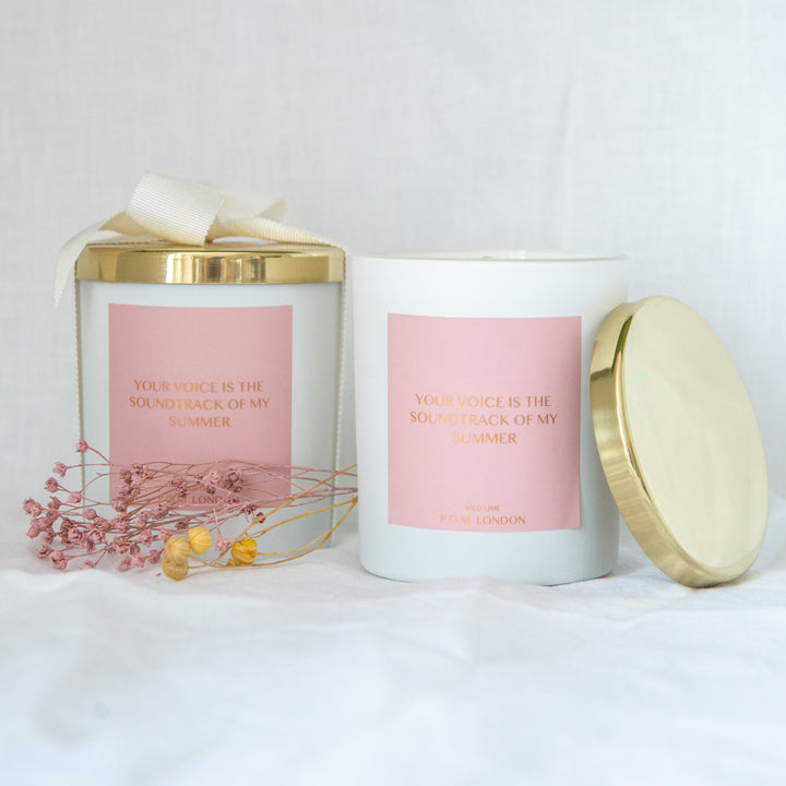 Your Voice Is The Soundtrack Of My Summer - Wild Lime Candle