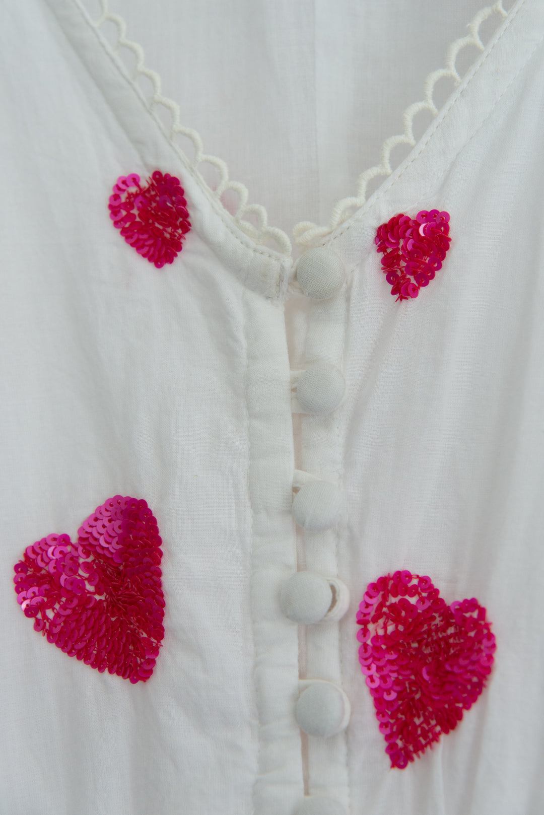 Lucy Rose Pink Heart Sequin Dress