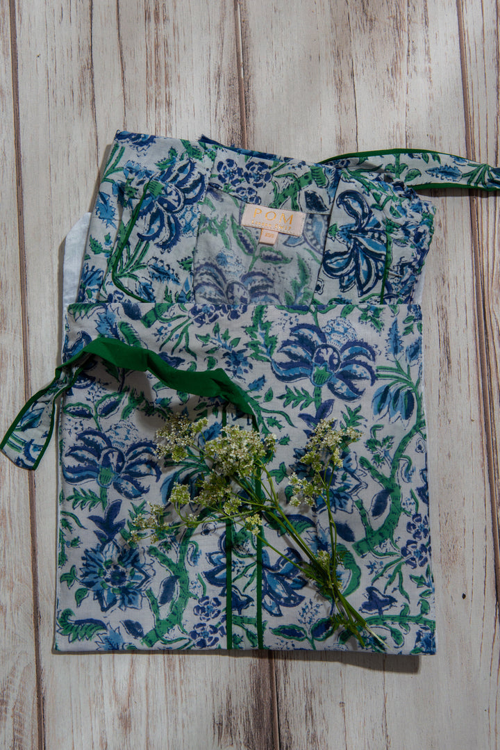 Coco Long PJ Set - Blue Flower