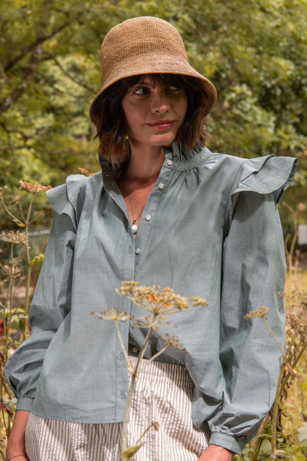 Willow Blouse in Green