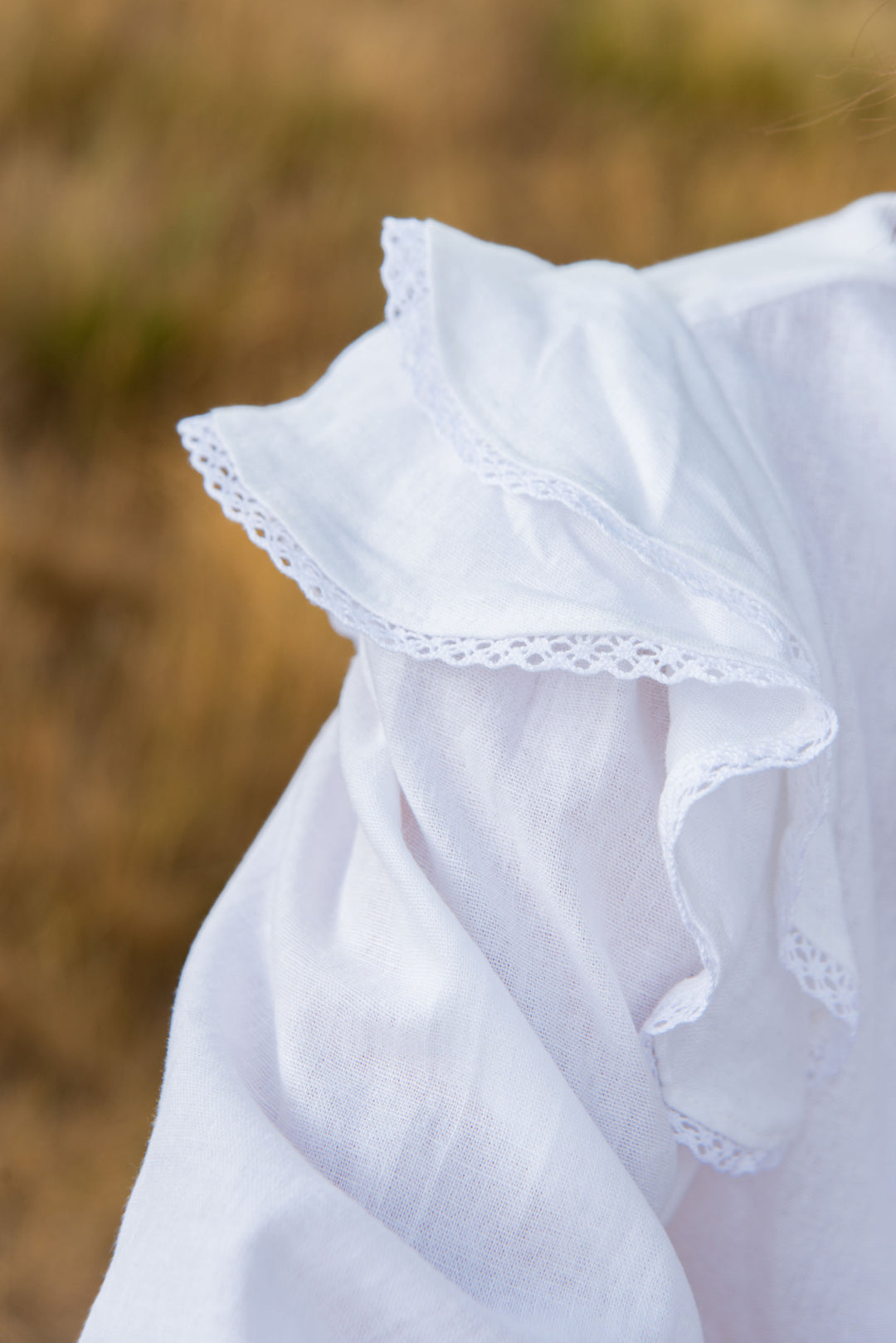 Willow Blouse in White Linen